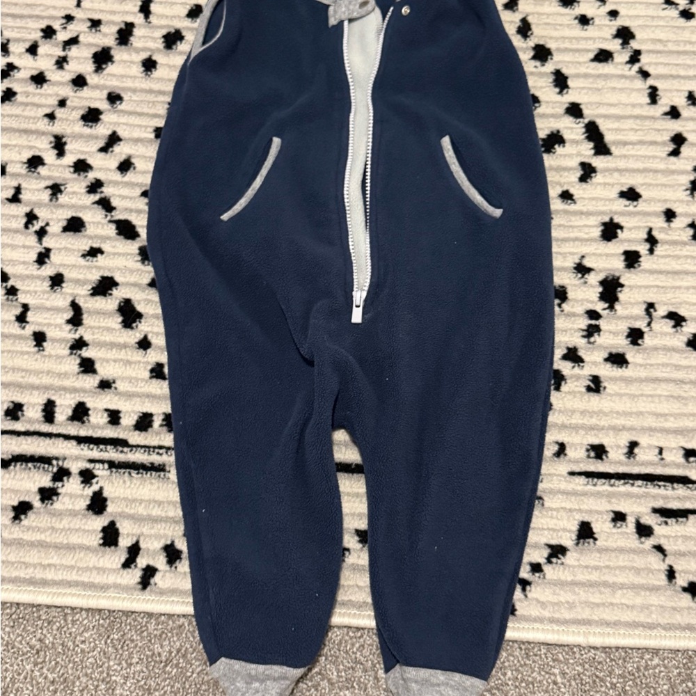 Navy Blue Walking Sleep Sack with Gray Trim